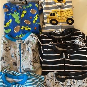 9 Pack Assorted Simple Joys Carter Sleepers 3T Boys New